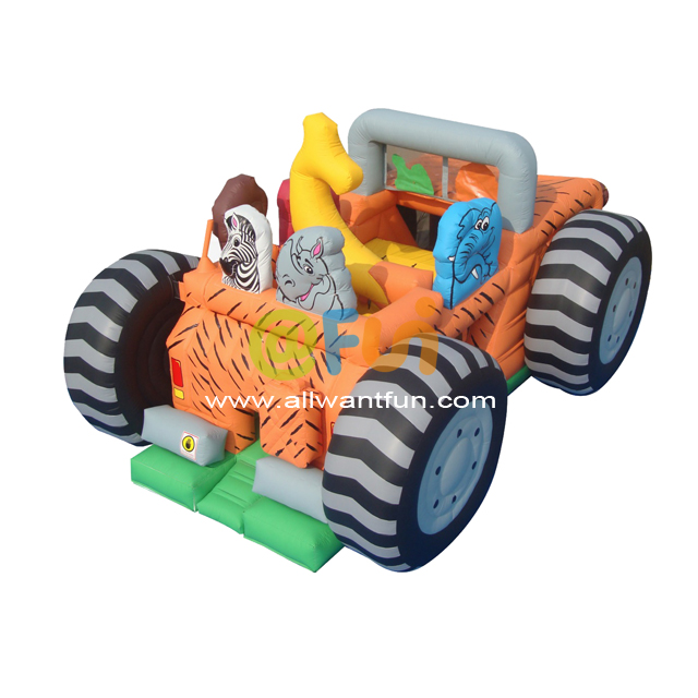 Verrückte Tierauto-Hüpfburg-Party-Hüpfburg in Handelsqualität